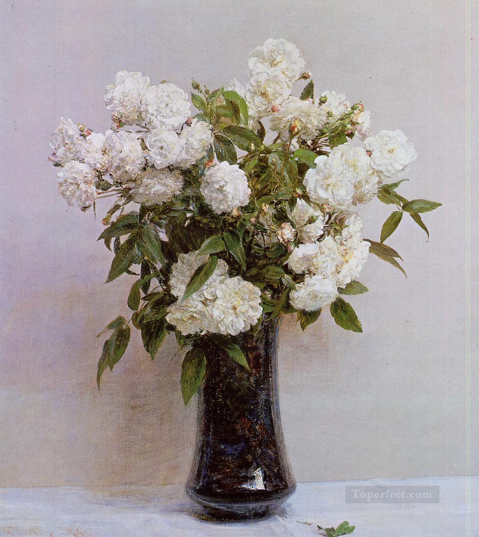フェアリーローズの花の画家 アンリ・ファンタン・ラトゥール油絵